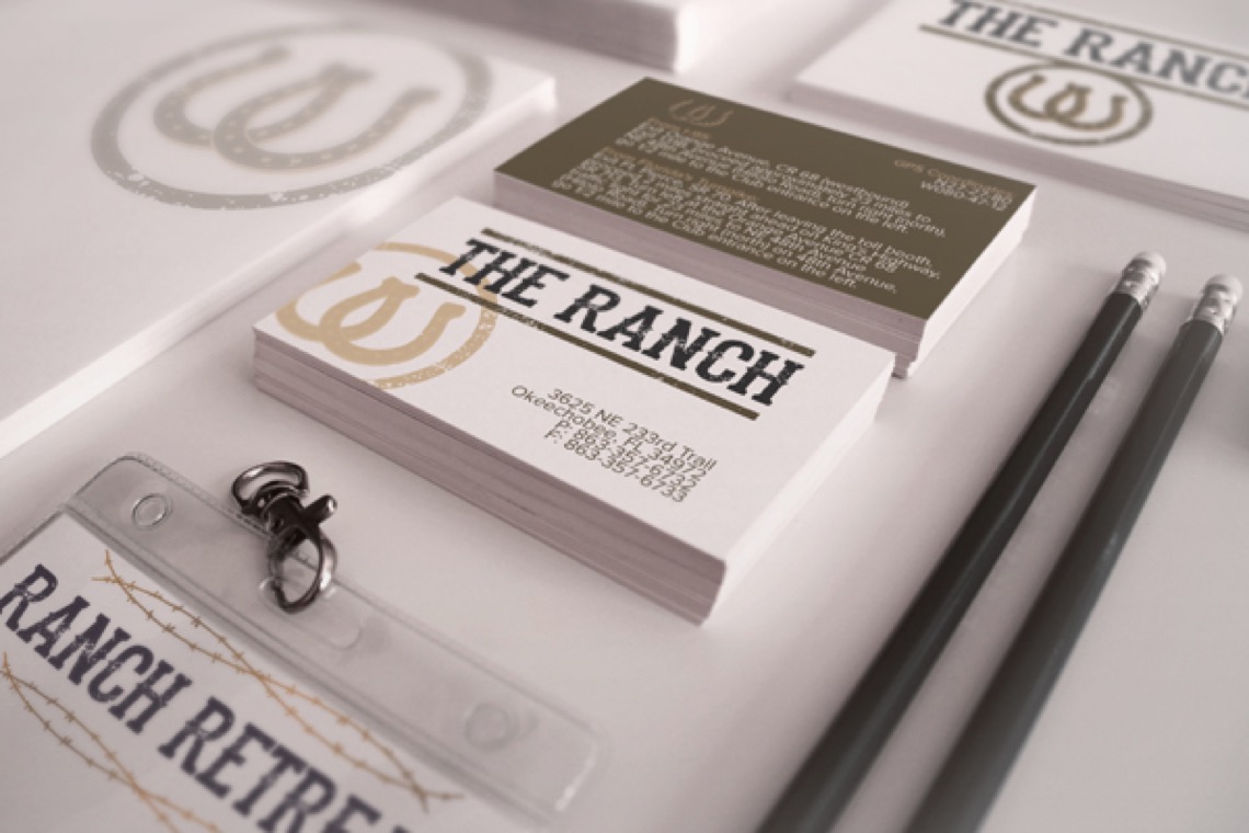 The Ranch Business Cards: Visual Creatives, West Palm Beach